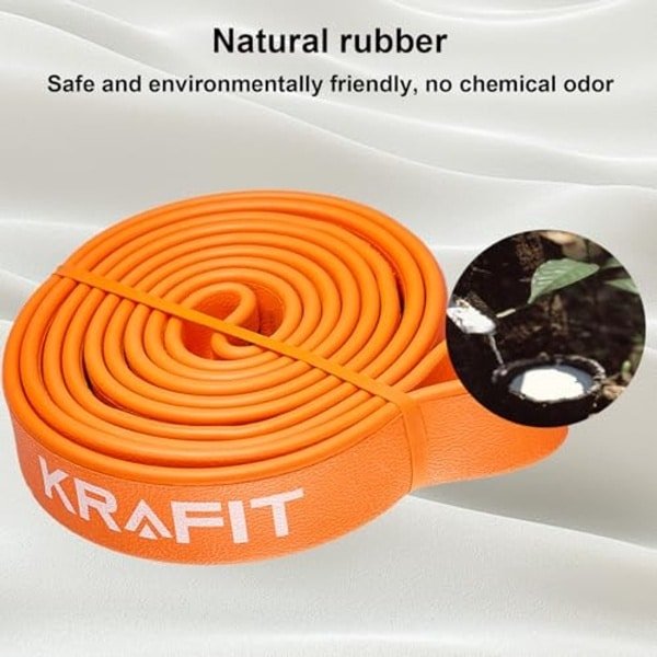 Weerstandsbanden voor krachttraining en yoga - Ergonomisch, antislip design van 100% natuurlijk rubber