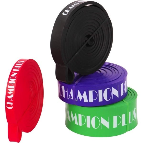 WeerstandsbandenWeerstandsbanden Set van 5 - Resistance Band - Fitness Elastiek - Sport Elastiek Banden - Fitness Band - Pull Up band - Booty Band - Mini Bands - Inclusief Draagzakje - Krachttraining - Met Handvatten - Multi Color