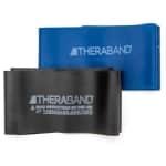 Weerstandsbandenset - 2 latex banden (blauw en zwart) voor krachttraining en revalidatie