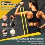 Weerstandsbandenset - Set van 5 Fitnessbanden met Deuranker en Draagtas voor Yoga, Pilates en Krachttraining