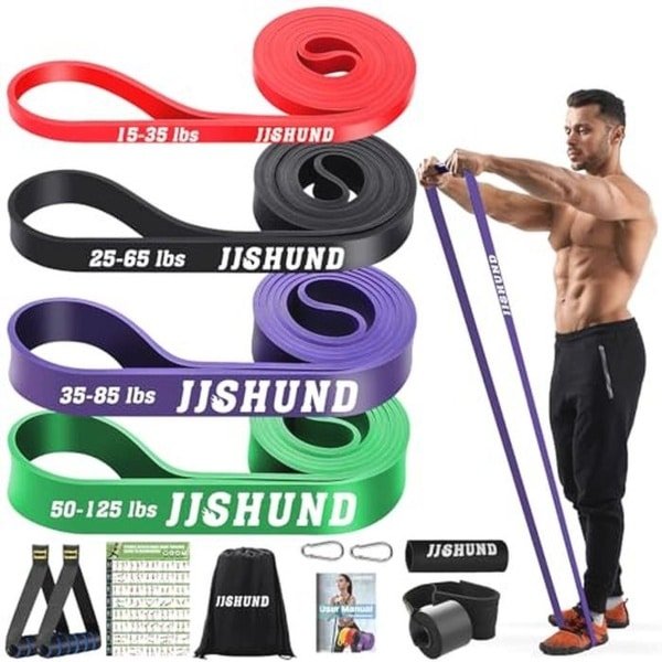 Weerstandsbandenset met 4 Sterktes voor Effectieve Krachttraining
