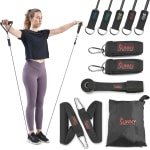 Weerstandsbandenset met Deurankers en Handgrepen - Oefenstretchbanden voor Krachttraining, Spierherstel en Yoga