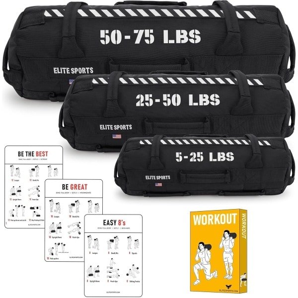 Workout Zandzak - Fitness Zak - Intensieve Krachttraining - Strategische Handgreep Plaatsing - 25x23x14 cm