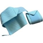 Wrist Straps Polsbeschermers voor Krachttraining - Blauw - Helpt de belasting op de polsen verminderen en ideaal voor oefeningen zoals bench presses en dips. Stevig materiaal met duimlus en klittenbandsluiting voor een goede pasvorm.
