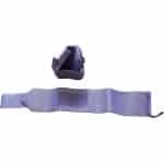 Wrist Straps Polsbeschermers voor Krachttraining - Paars - Helpt de belasting op de polsen verminderen en ideaal voor oefeningen zoals bench presses en dips. Stevig materiaal met duimlus en klittenbandsluiting voor een goede pasvorm.