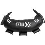 Xtreme Fitness Premium Bulgarian Bag 15 KG - Zwart Wit - Powerbag - Sandbag - Gewichtzak - Zandzak - Weightbag - Hyrox Training - Krachttraining - Crossfit - Home Gym