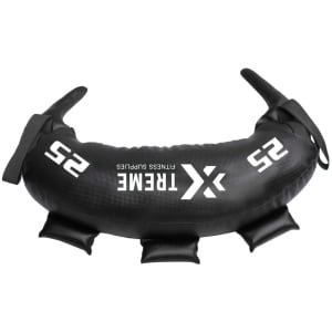 Xtreme Fitness Premium Bulgarian Bag 25 KG - Zwart Wit - Powerbag - Sandbag - Gewichtzak - Zandzak - Weightbag - Hyrox Training - Krachttraining - Crossfit - Home Gym