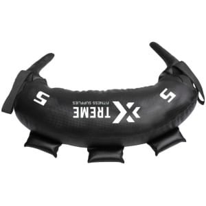 Xtreme Fitness Premium Bulgarian Bag 5 KG - Zwart Wit - Powerbag - Sandbag - Gewichtzak - Zandzak - Weightbag - Hyrox Training - Krachttraining - Crossfit - Home Gym