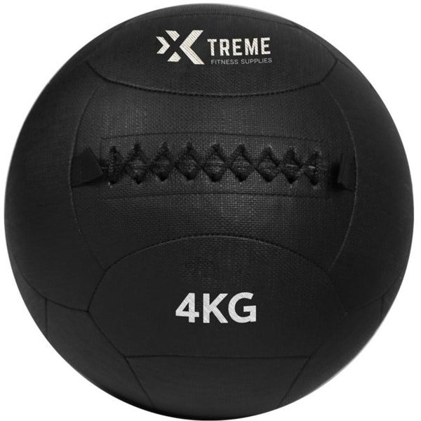 Xtreme Fitness Wall Ball 4Kg - medicijnbal - medicine ball - wall ball - crossfit - Gewicht bal - medicine ballen - Hyrox Training - Comfortabele grip Voor Krachttraining en Functionele Oefeningen - Wall Ball voor Full Body Workouts