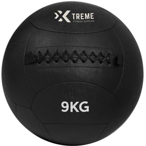Xtreme Fitness Wall Ball 9Kg - medicijnbal - medicine ball - wall ball - crossfit - Gewicht bal - medicine ballen - Hyrox Training - Comfortabele grip Voor Krachttraining en Functionele Oefeningen - Wall Ball voor Full Body Workouts
