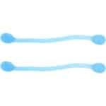 Yoga Trektouw Set - Weerstandsbanden Elastisch - Thuis Krachttraining - Hoge Elastische Siliconen - 33cm Lengte - Blauw