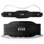 ZEUZ Dip belt - Dipping Gordel & Gewicht Riem voor Fitness, CrossFit & Calisthenics - Zwart