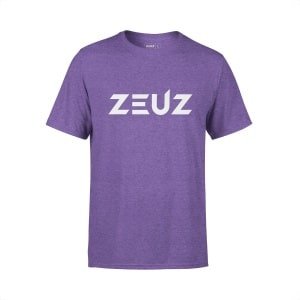 ZEUZ Sport T-Shirt Unisex - Sportkleding Man & Vrouw - Fitnesskleding Heren & Dames - Kleding voor Fitness, CrossFit & Gym - Maat M - Paars