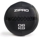 ZIPRO Medicijnbal 6kg - Medicine Ball - Fitness & Crossfit - Antislip Grip - Krachttraining - Zwart