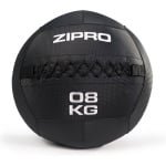ZIPRO Medicijnbal 8kg - Medicine Ball - Fitness & Krachttraining - Antislip Grip - Waterdicht - Zwart