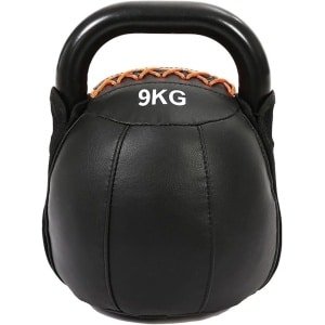 Zachte Kettlebell - Fitness Gewicht - Krachttraining Thuis - Met Handvat - 9 kg - Zwart