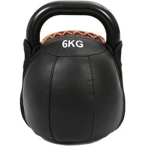 Zachte Kettlebell - Fitness Gewicht - Krachttraining Thuis - Schokbestendig PU-leer - 6 kg - One Color