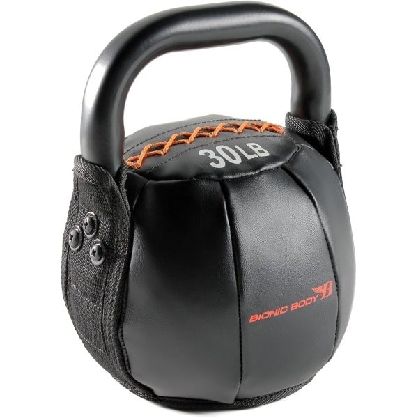 Zachte Kettlebell - Gewicht Ball - Krachttraining Fitness - Zachte Materiaal Bescherming - 30 Pond Gewicht - Zwart