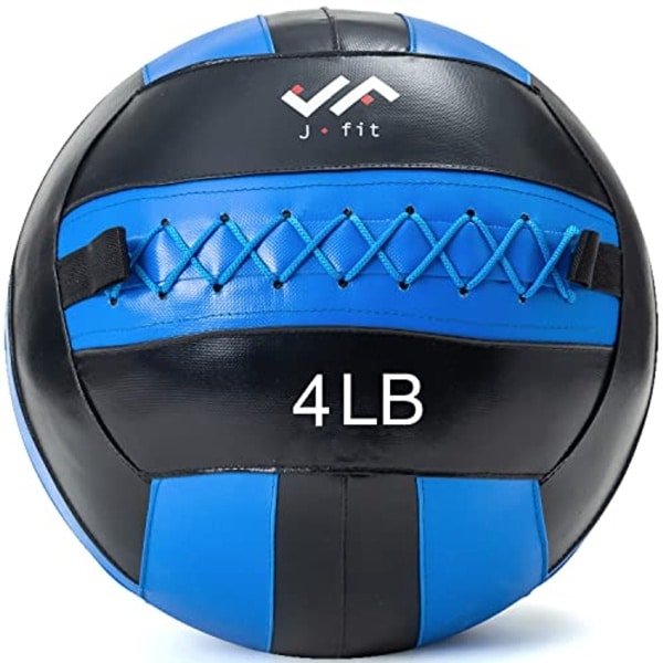 Zachte Muur Medicine Ball 1,8 kg - Blauw/Zwart voor Krachttraining