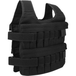 Zandzakvest - Gewichtsvest Zandvest - Krachttraining - Verstelbaar 35 kg - 32 zakken - Zwart