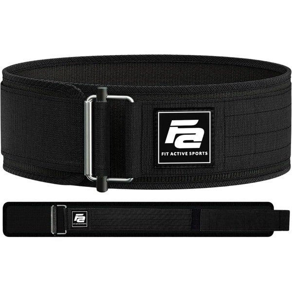 Zelfsluitende Fitness Gewichthefriem voor Krachttraining en Bodybuilding (Zwart, Maat L)