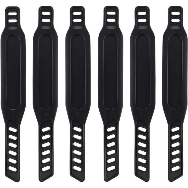 Zes Pedal Straps voor Fietsen - Verstelbare en Duurzame Fietspedalen, Geschikt voor Thuis en Gym, Ideaal voor Fitness en Cardio Training