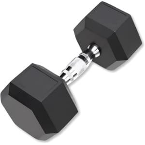 Zeshoekige Gietijzeren Halters met Rubberen Coating voor Krachttraining
