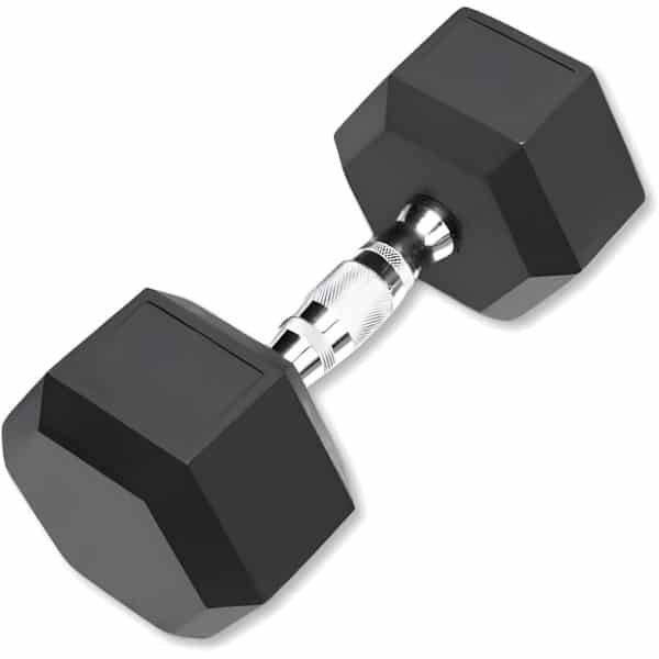 Zeshoekige Gietijzeren Halters met Rubberen Coating voor Krachttraining