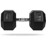 Zeshoekige Halter - Dumbbell Kracht - Krachttraining Thuis - Antislip Rubberen Oppervlak - 6 kg - Zwart