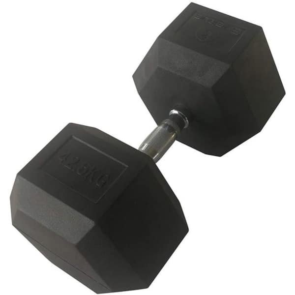 Zeshoekige Halter - Krachttraining Gewicht - Rubberen Dumbbell voor Fitness en Spieropbouw