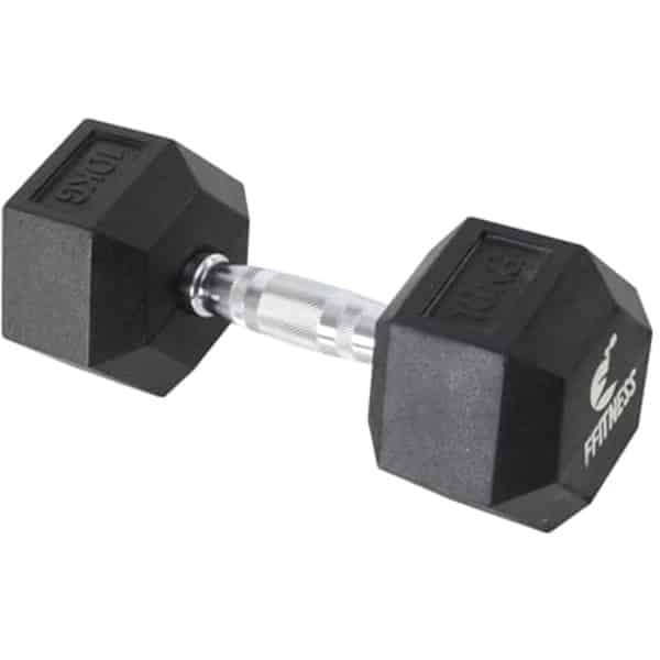 Zeshoekige Halter voor Fitness en Training - 10 kg - Ideaal voor Crossfit en Thuisgebruik