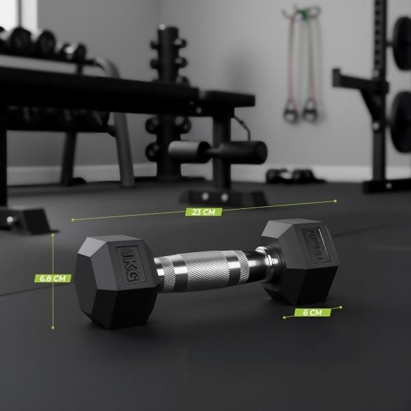 Zeshoekige Halter voor Krachttraining en Fitness - Losse Dumbbell