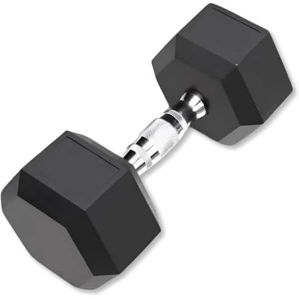 Zeshoekige Halters 2,5 kg Gietijzer met Rubberen Coating voor Krachttraining