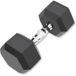 Zeshoekige Halters 7,5 kg met Rubber Coating - Ideaal voor Krachttraining