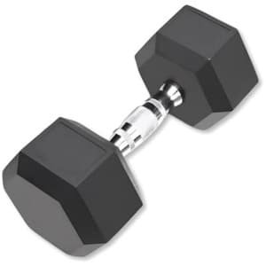 Zeshoekige Halters 7,5 kg met Rubber Coating - Ideaal voor Krachttraining