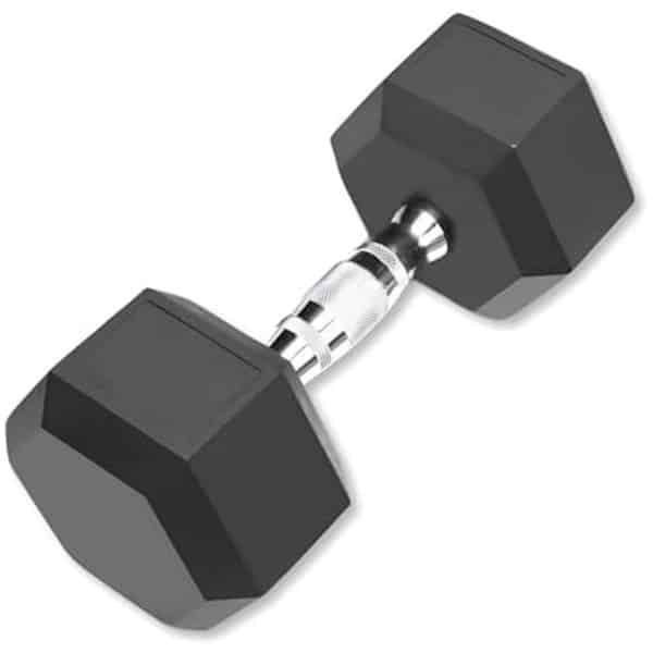Zeshoekige Halters 7,5 kg met Rubber Coating - Ideaal voor Krachttraining