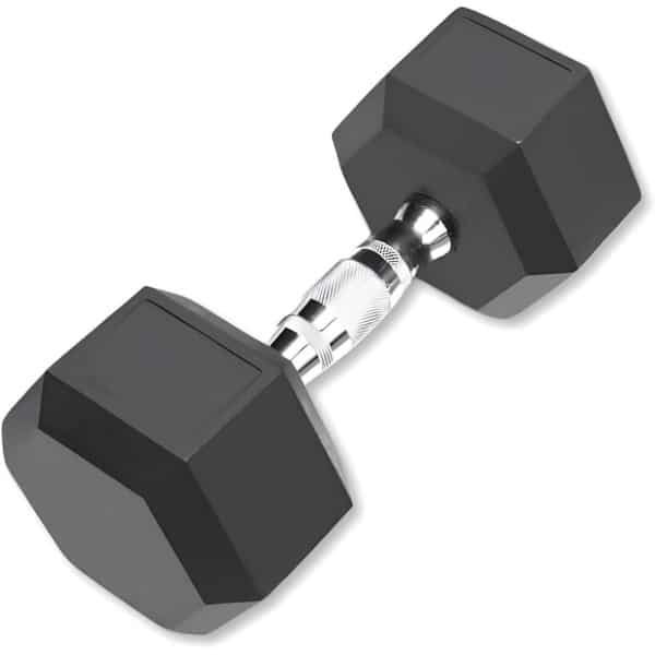 Zeshoekige Halters 7,5 kg met Rubber Coating - Ideaal voor Krachttraining