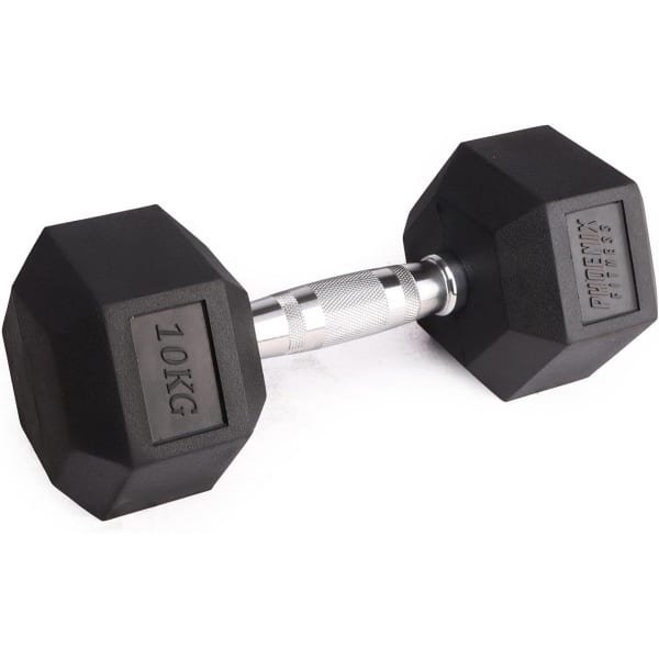 Zeshoekige Handgewichten Rubber Gietijzer Krachttraining en Fitness