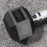 Zespunts Halters Set van Rubber voor Krachttraining