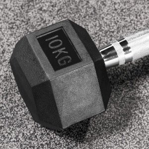 Zespunts Halters Set van Rubber voor Krachttraining