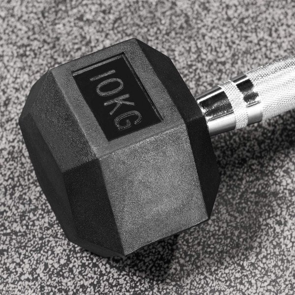 Zespunts Halters Set van Rubber voor Krachttraining