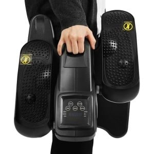 Zittende Beentrainer - Mini Crosstrainer Pedaal - Thuis Kantoor Fitness - LCD Display Afstandsbediening - 45x38x25 cm - Groen