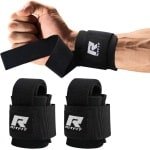 Zware Gewichthefbanden met Polssteun voor Fitness, Powerlifting en Crossfit (Zwart)