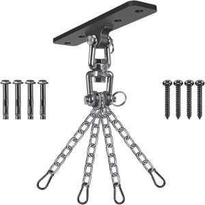 Zware Tassenhanger met 360° Rotatie voor Wandmontage - Ideaal voor Krachttraining en Yogaschommels