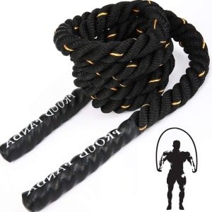 Zware gewogen springtouwen voor fitness - 09 kg/14 kg/23 kg - volwassenen - gevechtskabels - totale lichaamstrainingen - krachttraining in sportschool