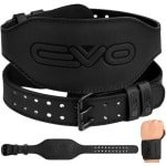 Zwart Gewichthefriem met Stevige Polsbanden voor Krachttraining en Bodybuilding