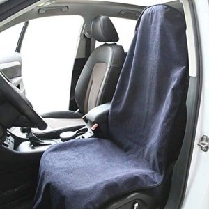 Zweethanddoek Stoelhoes voor Auto - Universele Beschermer voor Voorstoelen, Geschikt voor Yoga, Hardlopen en Crossfit - Donkerblauw