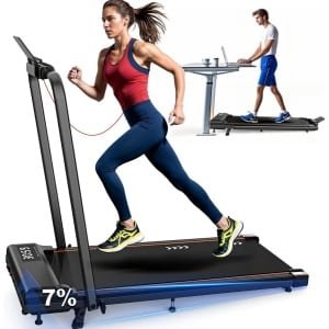 Zyrex® Loopbanden Voor Thuis - Loopbanden Voor Thuis Inklapbaar - Loopbanden Voor Thuis Helling - Zwart - 112cm x 57cm x 94cm