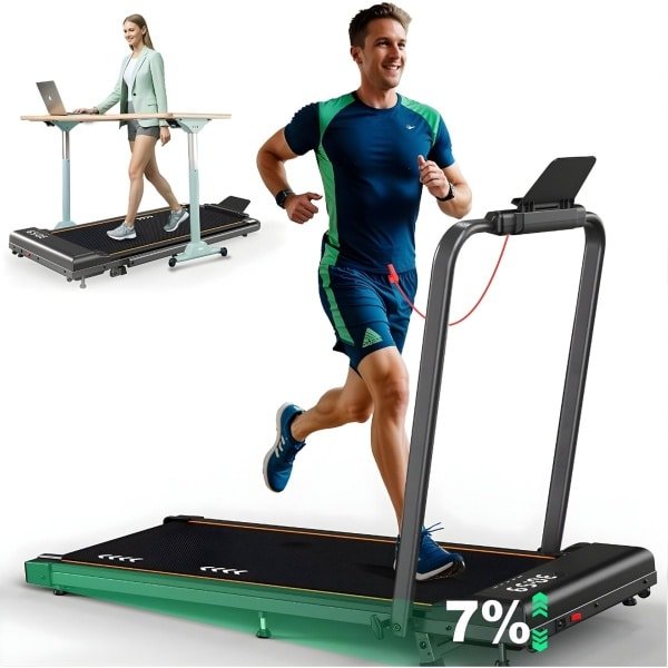 Zyrex® Loopbanden Voor Thuis - Loopbanden Voor Thuis Inklapbaar - Loopbanden Voor Thuis Helling - Zwart - 116cm x 49cm x 13cm