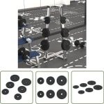vidaXL Halterschijven - Gewichtsschiven - Halterschijven 6 st 30 kg gietijzer - Ijzerschijven - Home Gym - Krachttraining